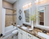 Glass Showers, Roman Soaking Tubs, Full Size Washer and Dryer