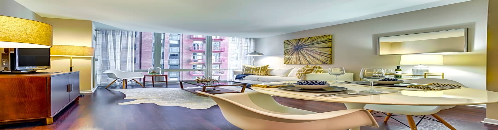 Spacious Floor Plans, Wood Style Flooring, Floor to Ceiling Windows