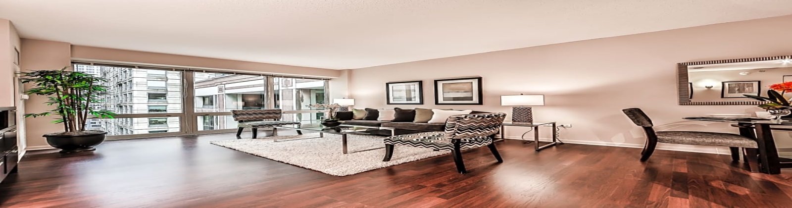 Spacious Floor Plans, Wood Style Flooring, Floor to Ceiling Windows