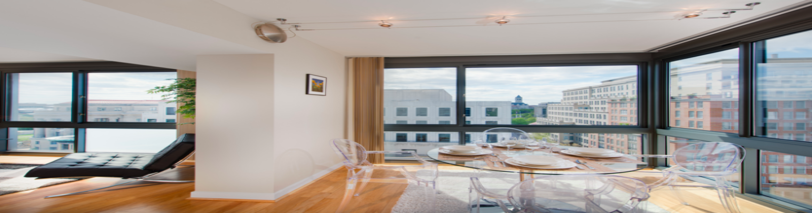 Large Windows with City Views, Private Balconies 