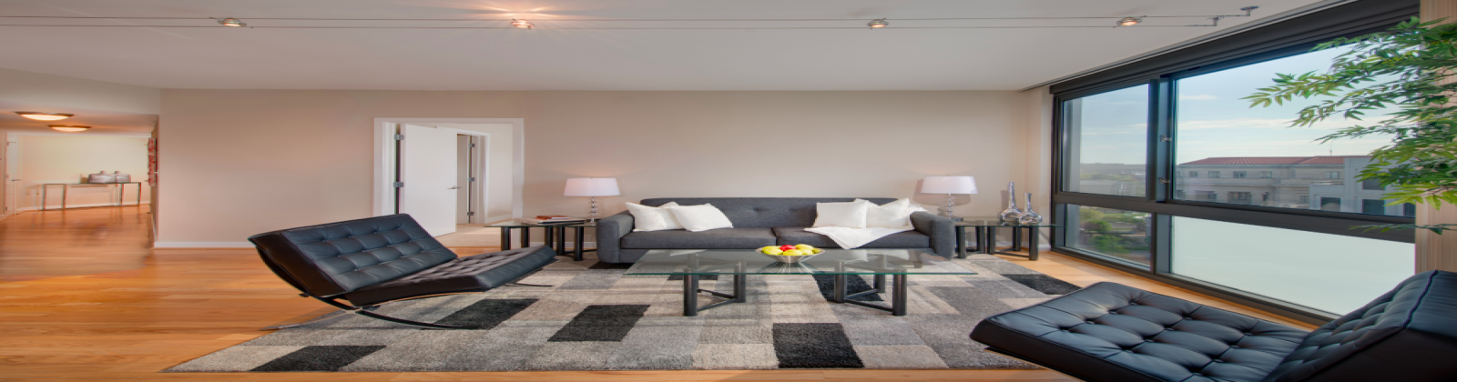 Large Windows with City Views, Private Balconies 