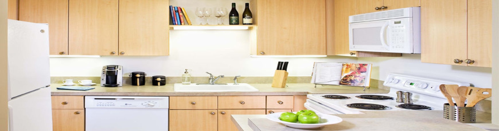 Open with Ample Counter Space, Clean Palette Finishes, GE Profile Appliances Open with Ample Counter Space, Clean Palette Finishes, GE Profile Appliances