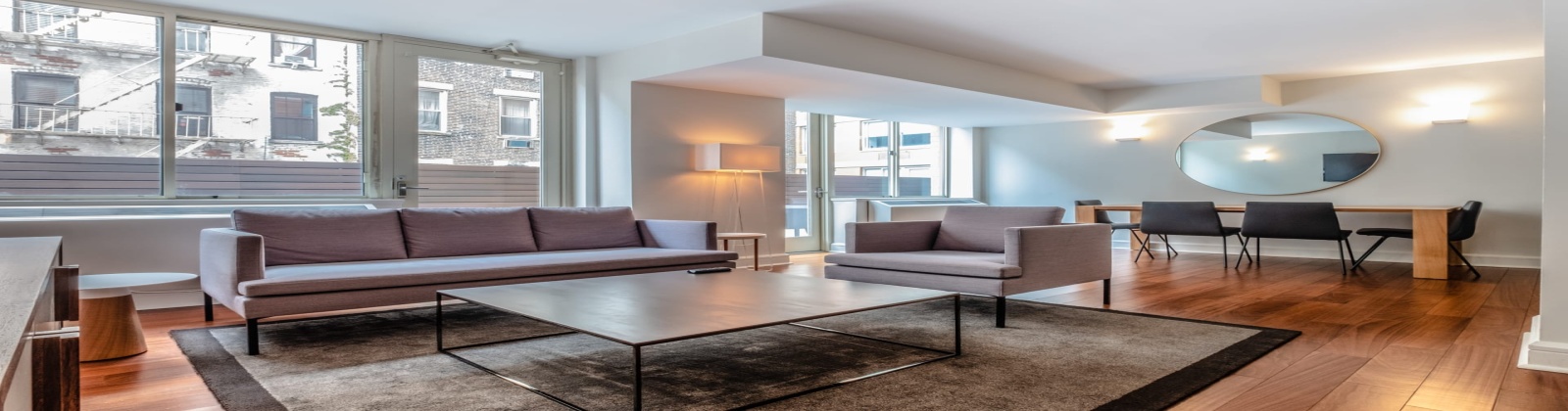 Floor to ceiling windows, large square footage, river and city views, hard surface flooring Floor to ceiling windows, large square footage, river and city views, hard surface flooring