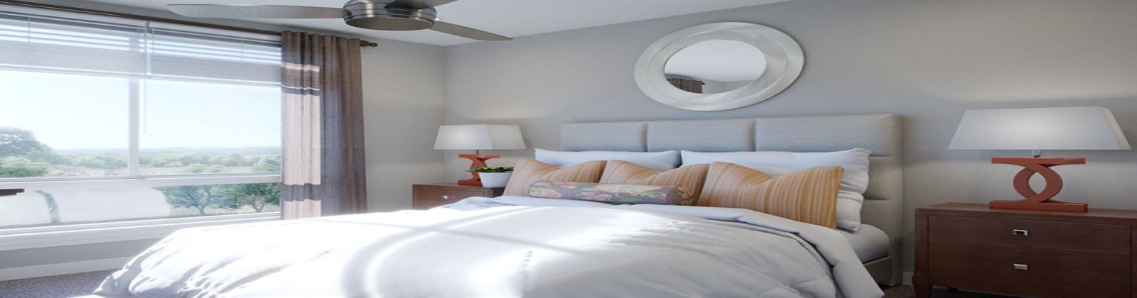 oversized windows, ceiling fan, abundant closet space, wood style flooring oversized windows, ceiling fan, abundant closet space, wood style flooring