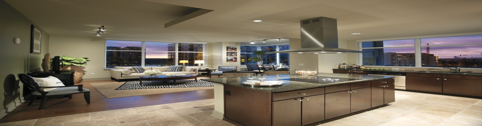 Granite Countertops, stainless Steel appliances, tile backsplash 