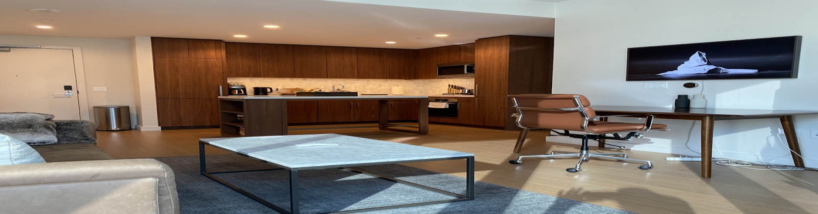 Floor to ceiling windows, wide plank and white oak flooring, 9-foot ceilings
