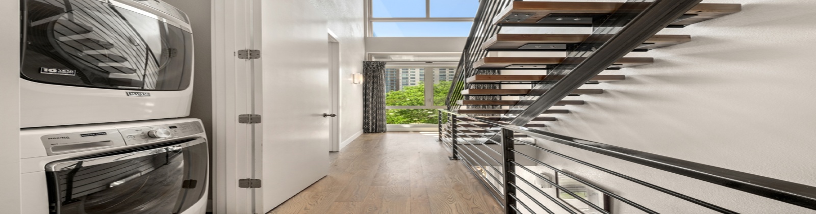 3 Bedroom/3.5 Bathroom property is located just steps away from the hustle and bustle of Downtown Denver.  Features stainless steel appliances, breakfast bar, high end/leather furnishings, fireplace, desk, private balcony, private rooftop deck, and 2-car attached garage.

Property is within walking distance to the Denver Art Museum, Clyfford Still Museum, numerous restaurants, cafes, and shops.  There are multiple yoga studios and fitness centers in the area as well.