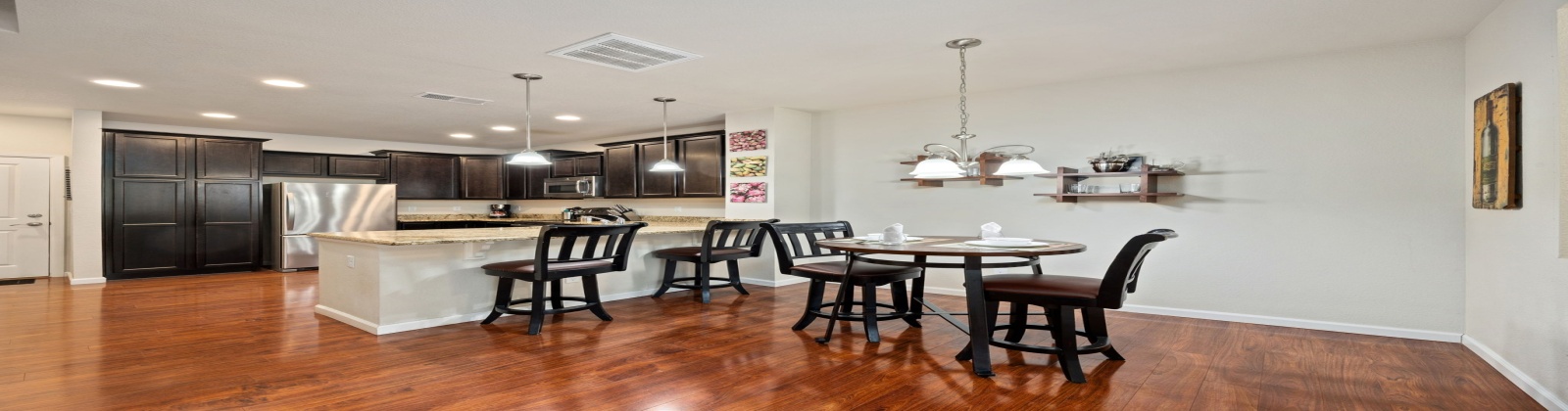 Welcome to this stylish and fully furnished townhome located in the highly desirable Park Meadows / Willow Creek area of Centennial. This south-facing home offers abundant natural light, modern finishes, and a layout designed for both comfort and convenience.
Interior Features
Main Level
•	Bright and open living room with fireplace, sofa seating, and wall-mounted TV.
•	Dining area with seating for six.
•	Chef’s kitchen featuring slab granite countertops, stainless steel appliances, and hardwood flooring.
•	Powder bath and direct access to the attached 2-car garage.
Upper Level
•	Primary Bedroom: King bed, walk-in closet, work desk, TV, and private balcony with seating.
•	Primary Bath: Dual vanities, soaking tub, and separate walk-in shower.
•	Second Bedroom: Queen bed and TV.
•	Third Bedroom: Large desk, shelving units, and a full-size futon (perfect as an office/flex space).
•	Secondary Bathroom: Large vanity with walk-in shower.
•	Laundry room conveniently located upstairs.
Outdoor & Community Highlights
•	Charming front patio with seating area.
•	Nearby there is a beautiful park with walking paths, pond, and fountain.
•	Walking distance to dining, shopping, and a nearby lake.
•	Just 0.5 miles to light rail & I-470, offering easy access across the Denver Metro area.
•	Quick drive to Park Meadows Mall, Lone Tree entertainment, and DTC.
Schools (Cherry Creek School District — all highly rated 9/10 by GreatSchools)
•	Willow Creek Elementary — 0.5 miles
•	Campus Middle School — 4.3 miles
•	Cherry Creek High School — 4.3 miles
