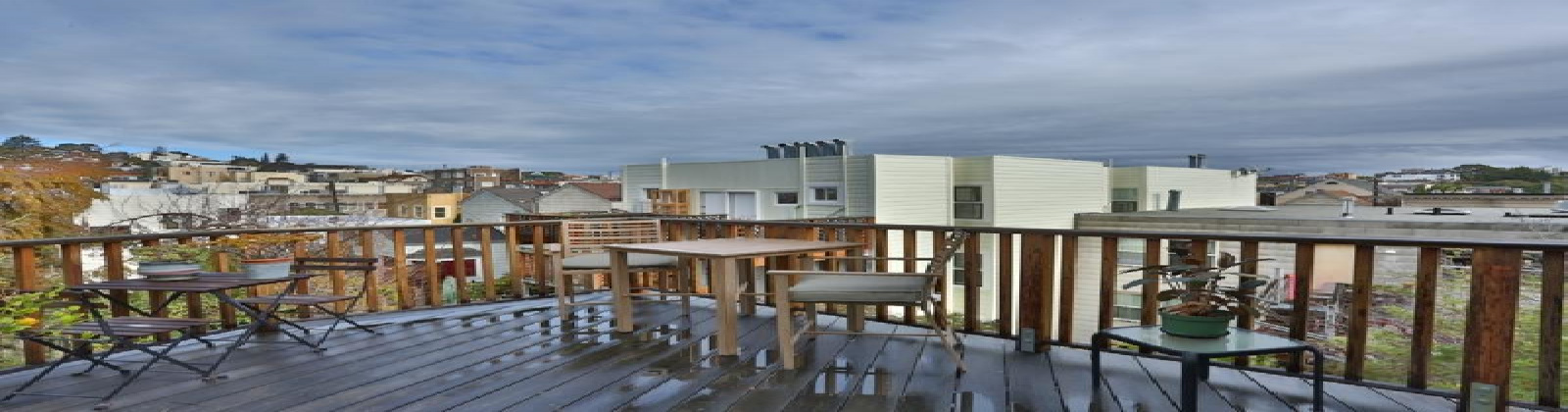 2 Bedroom and 2 Bathroom flat in Noe Valley. Features: elegant textured moldings reminiscent of turn-of-the century design, work desk, pull-out sofa, mirrored closets, walk-in closets, stool seating at the kitchen island, clawfoot bathtub, large outdoor wooden deck with views, and view of the Twin Peaks mountain to the west. This is an upper floor unit. There is no assigned parking with the property, but street parking is not difficult as there are no time restrictions.

Short walk to the vibrant commercial corridor of 24th Street featuring a Whole Foods market, boutiques, bars, Starbucks and Zagat rated restaurants. Corporate shuttles are within walking distance.